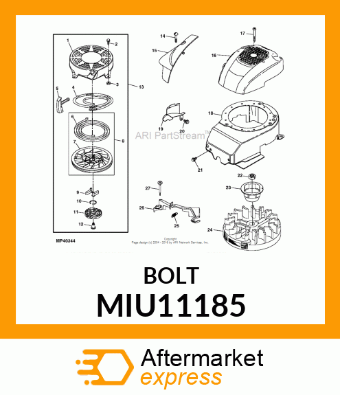 SCREW AIR VANE MIU11185