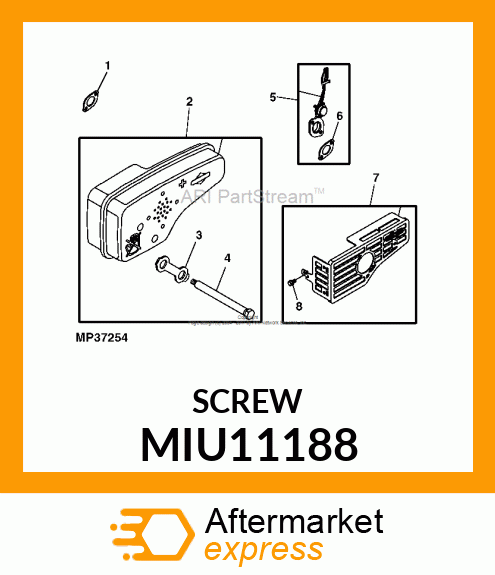 SCREW (MUFFLER) MIU11188