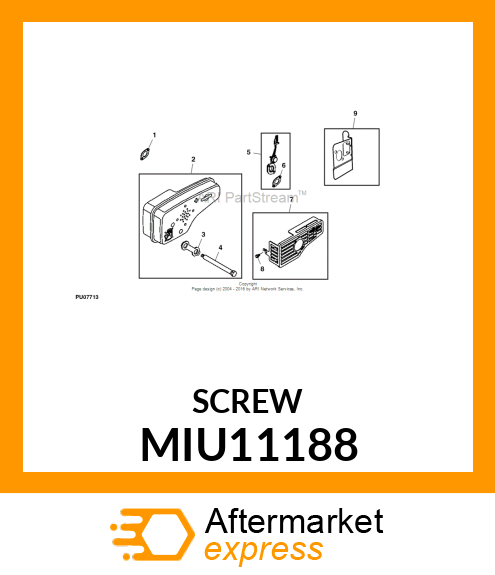 SCREW (MUFFLER) MIU11188