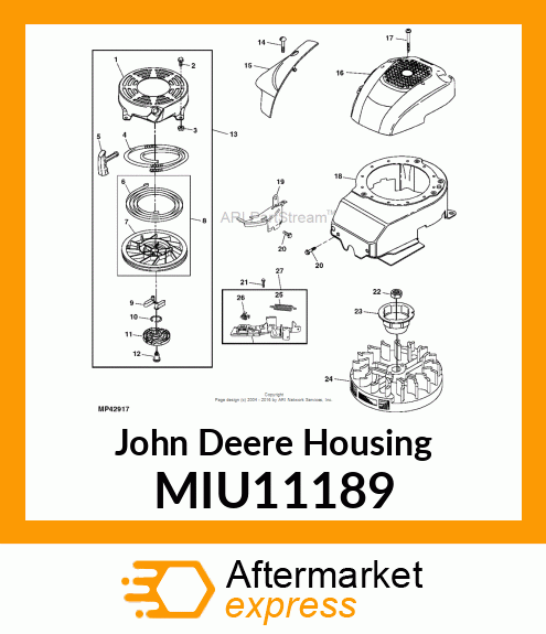 HOUSING BLOWER MIU11189