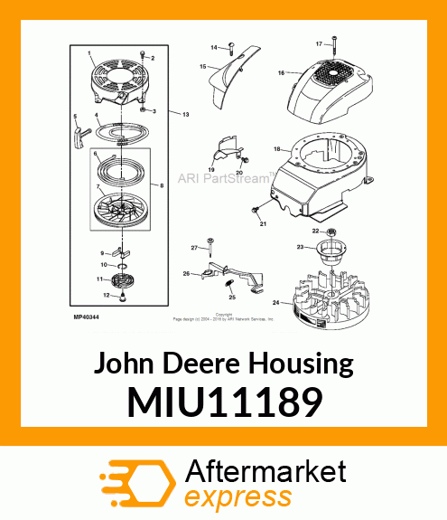 HOUSING BLOWER MIU11189