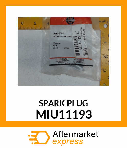 PLUG SPARK,ELECTROMAGNETICSUPPRES MIU11193