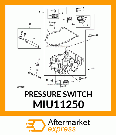 SWITCH, OIL PRESSURE MIU11250