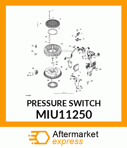 SWITCH, OIL PRESSURE MIU11250