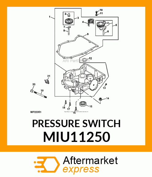 SWITCH, OIL PRESSURE MIU11250