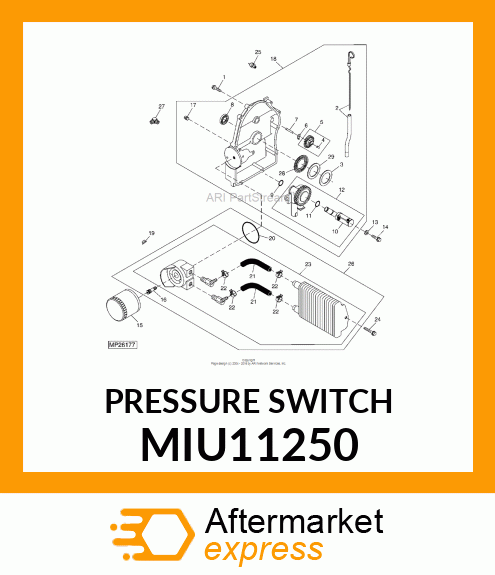 SWITCH, OIL PRESSURE MIU11250