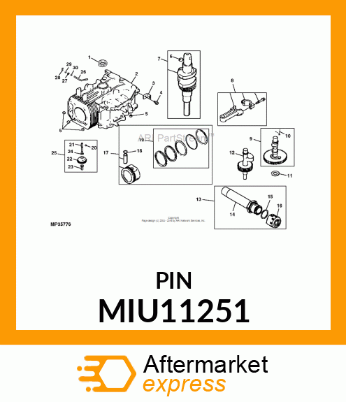 PIN, DOWEL LOCATING MIU11251