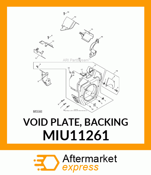 VOID PLATE, BACKING MIU11261