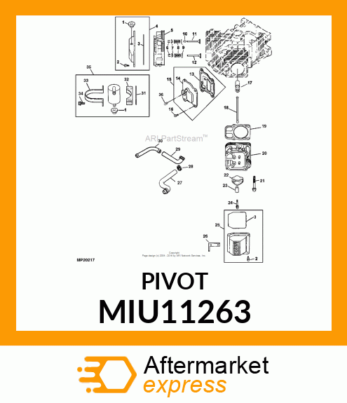 PIVOT, ROCKER ARM MIU11263