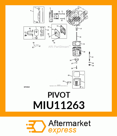 PIVOT, ROCKER ARM MIU11263