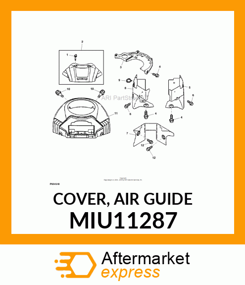 COVER, AIR GUIDE MIU11287