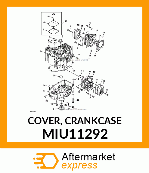 COVER, CRANKCASE MIU11292