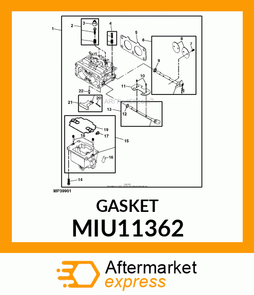 Gasket Carburetor Body MIU11362