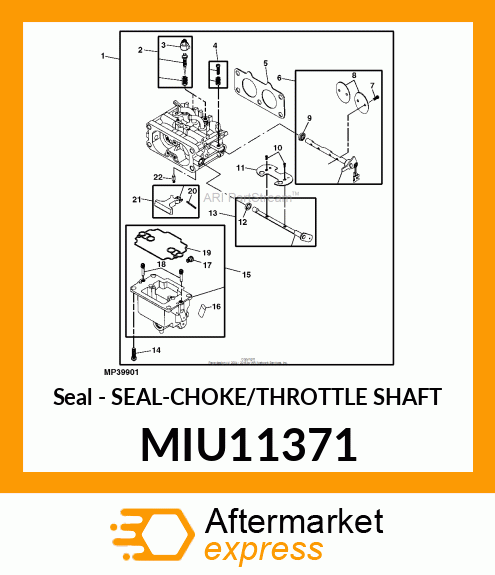 Seal Choke/Throttle Shaft MIU11371