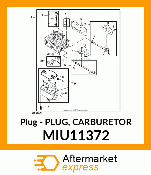 Plug Carburetor MIU11372