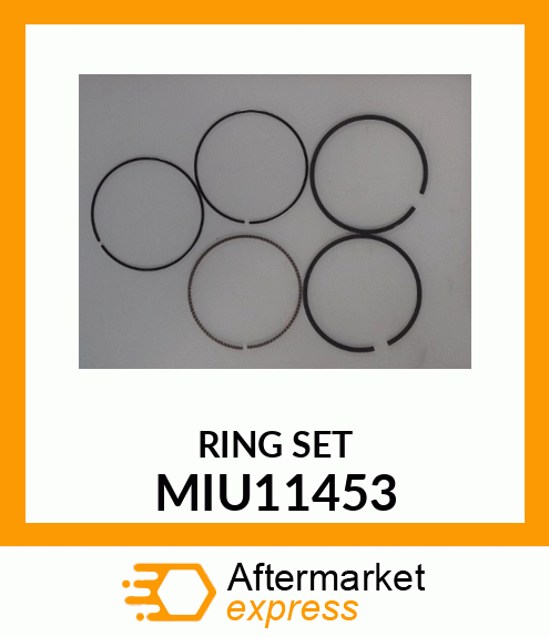 PISTON RING KIT, RING SET STANDARD MIU11453