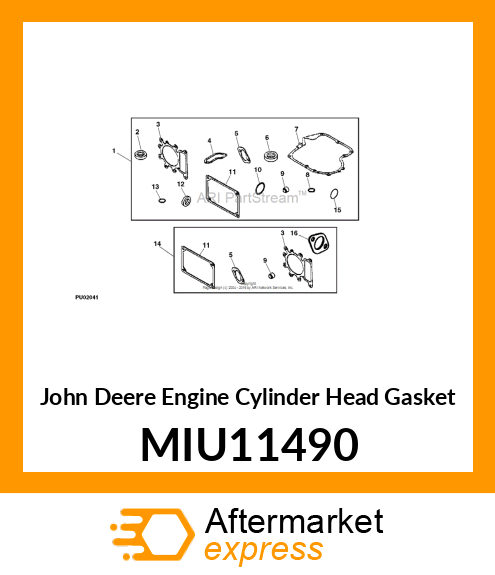 ENGINE CYLINDER HEAD GASKET, GASKET MIU11490