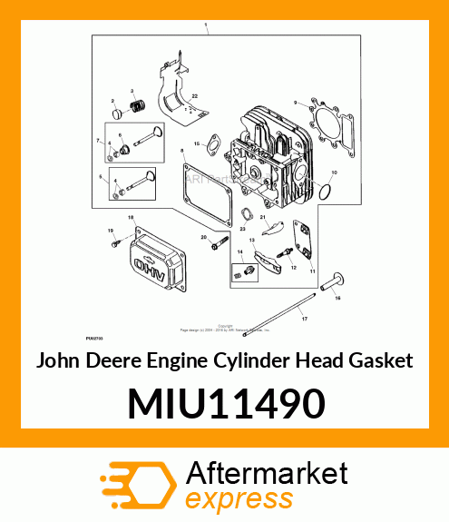 ENGINE CYLINDER HEAD GASKET, GASKET MIU11490