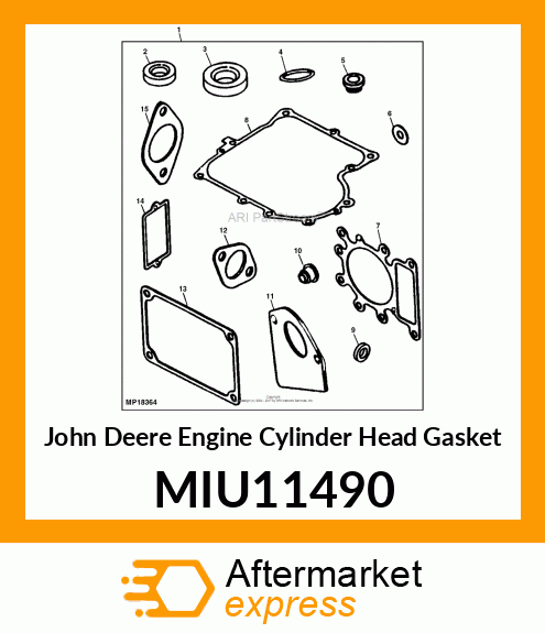 ENGINE CYLINDER HEAD GASKET, GASKET MIU11490