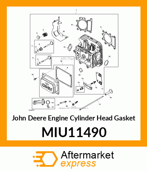 ENGINE CYLINDER HEAD GASKET, GASKET MIU11490