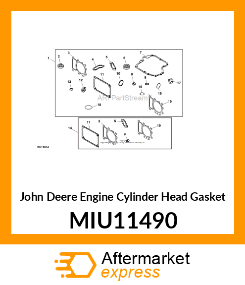 ENGINE CYLINDER HEAD GASKET, GASKET MIU11490