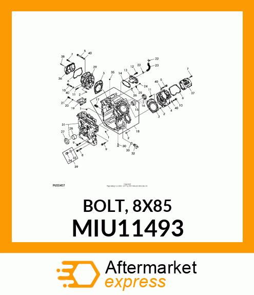 BOLT, 8X85 MIU11493