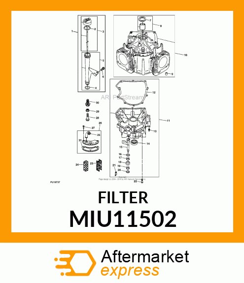 BREATHER, ELEMENT, BREATHER MIU11502