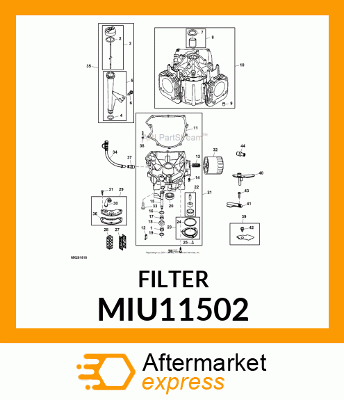 BREATHER, ELEMENT, BREATHER MIU11502