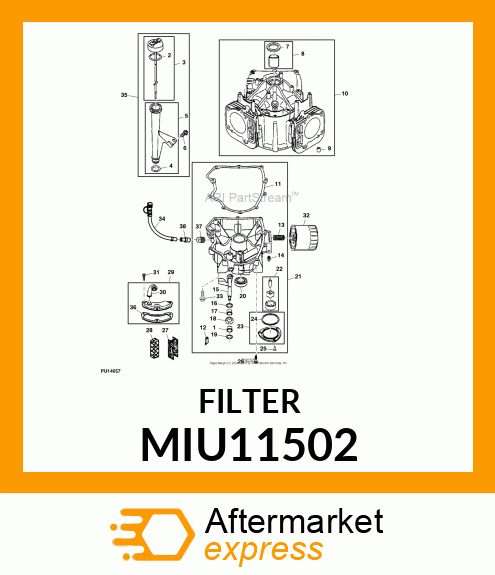 BREATHER, ELEMENT, BREATHER MIU11502