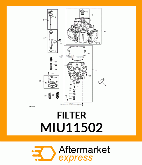 BREATHER, ELEMENT, BREATHER MIU11502