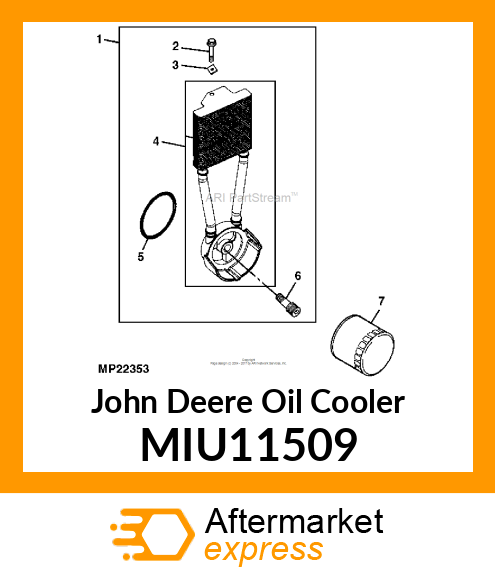 COOLER, OIL PHENOLIC MIU11509