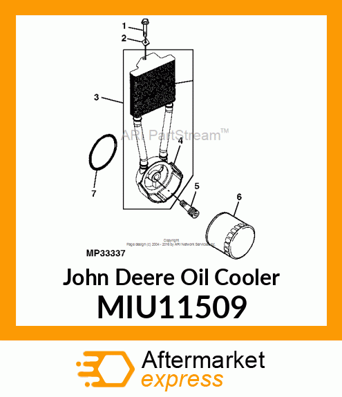 COOLER, OIL PHENOLIC MIU11509