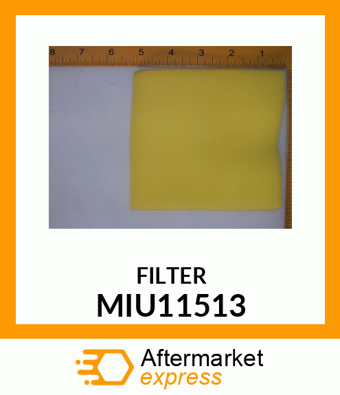 FILTER, PRE MIU11513