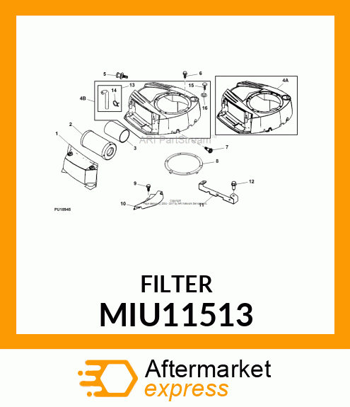 FILTER, PRE MIU11513