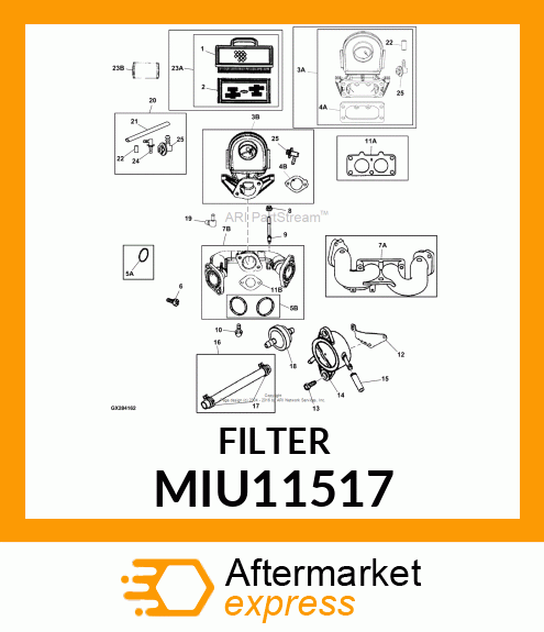 FILTER, PRE MIU11517