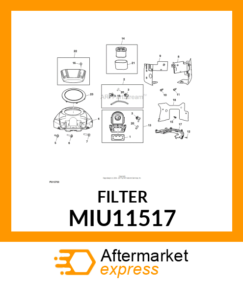 FILTER, PRE MIU11517