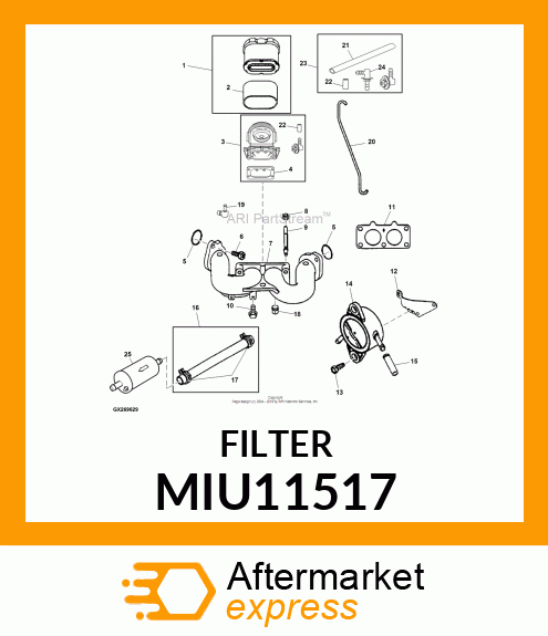 FILTER, PRE MIU11517