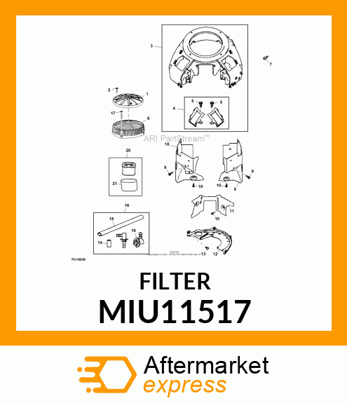 FILTER, PRE MIU11517