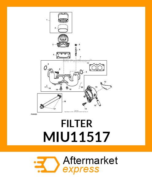 FILTER, PRE MIU11517