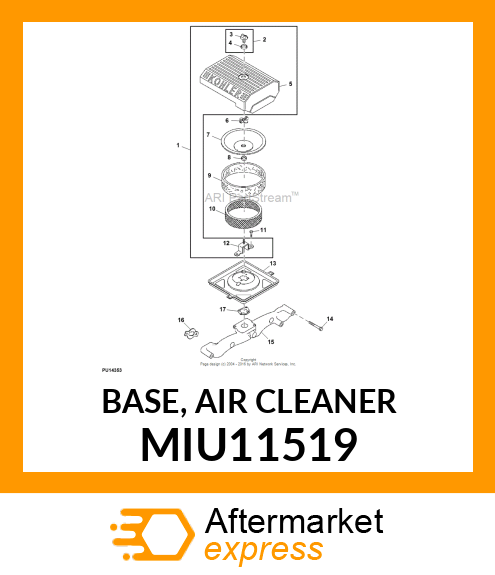 BASE, AIR CLEANER MIU11519