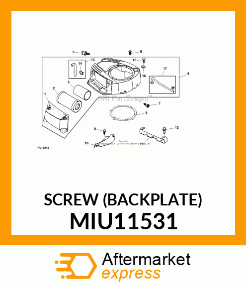 SCREW (BACKPLATE) MIU11531