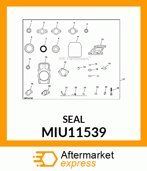 SEAL FRONT OIL MIU11539