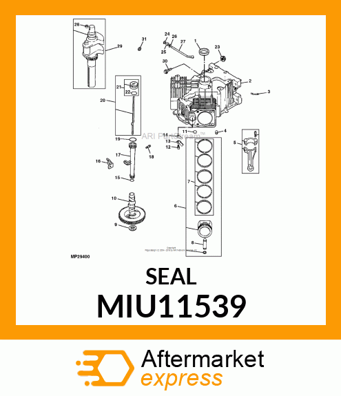 SEAL FRONT OIL MIU11539