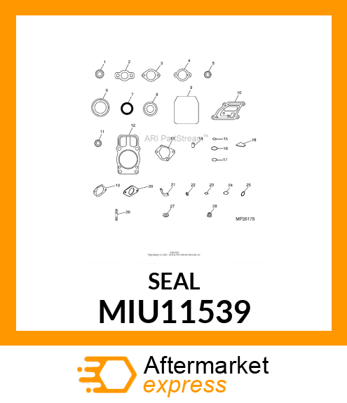 SEAL FRONT OIL MIU11539