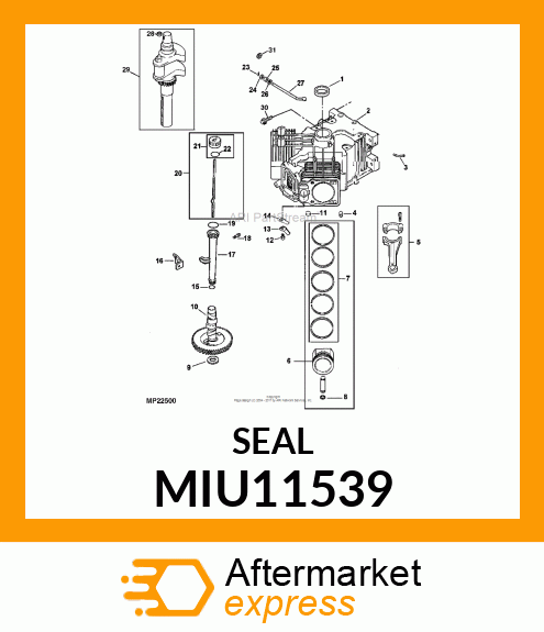 SEAL FRONT OIL MIU11539