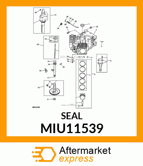 SEAL FRONT OIL MIU11539