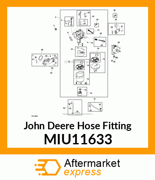 HOSE FITTING, CONNECTOR MIU11633