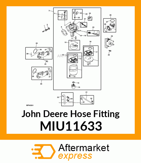 HOSE FITTING, CONNECTOR MIU11633