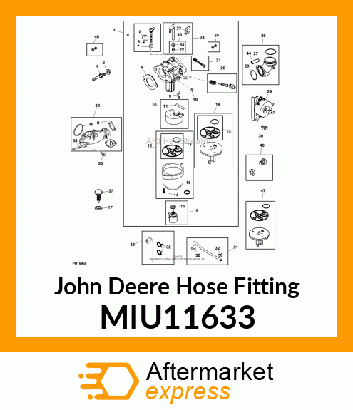 HOSE FITTING, CONNECTOR MIU11633