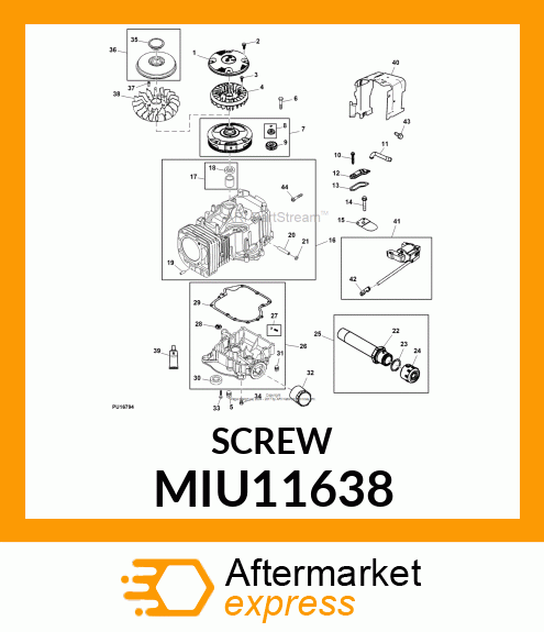 SCREW,T45,6 LOBE DRV SOCKET HD CAP MIU11638